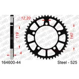 Steel Chain Wheel - Rear Sprocket AFAM 428 - 46t SILVER 1620146