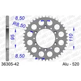 Steel Chain Wheel - Rear Sprocket AFAM 520 - 43t BLACK 3530443