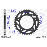 Stahl-Kettenrad AFAM 520 - 44Z Schwarz 3530444
