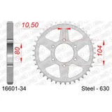 Racing Steel Chain Wheel - Rear Sprocket AFAM 420 - 44t BLACK 164803RLK44