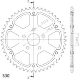 Stealth-Kettenrad Supersprox 530/53Z silber 37080V53