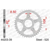 SLK Steel Chain Wheel - Rear Sprocket AFAM 520 - 49t BLACK 38300SLK+49