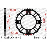 Steel Chain Wheel - Rear Sprocket AFAM 525 - 45t SILVER 4450145