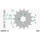 Stahl-Kettenrad AFAM 420 - 53Z Silber 4110053