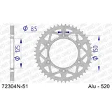 Stahl-Kettenrad AFAM 520 - 42Z Silber 5060242 Stahl-Kettenrad AFAM 520 - 42Z Silber 5060242