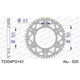 Stahl-Kettenrad AFAM 520 - 48Z Silber 5060248