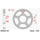 Alu-Kettenrad AFAM 520 - 42Z für PCD Gun Metal 5160742