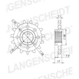 Ritzel Supersprox 525/16Z 52615-16