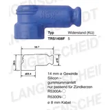 Spark plug connector NGK TRS1408F