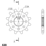 Front Sprocket Supersprox 520/11t 61201-11