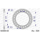 Alu-Kettenrad AFAM 520 - 53Z Silber 6330053