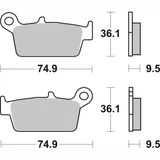 Brake Pads / Shoes SBS 604LF
