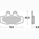 Bremsbelag Bremsbacken SBS 621LF