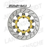 Brake disk NG 0723 320 mm, floated (FLD)