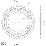 Stahl-Kettenrad Supersprox 520/41Z schwarz 71304-41