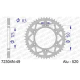 Alu-Kettenrad AFAM 520 - 49Z Silber 72304N49