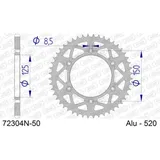 Alu Chain Wheel - Rear Sprocket AFAM 520 - 50t SILVER 72304N50