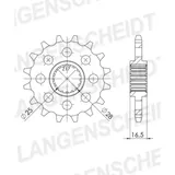 Front Sprocket Esjot 520 - 16t