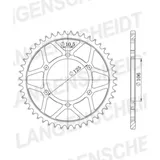 Stahl-Kettenrad Supersprox 525/42Z schwarz 86501-42