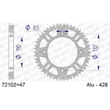 Stahl-Kettenrad AFAM 428 - 48Z Silber 4720048