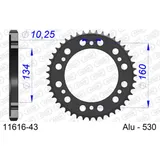Steel Chain Wheel - Rear Sprocket AFAM 420 - 62t SILVER 11610062