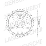 Stahl-Kettenrad Supersprox 530/48Z schwarz 92803-48