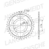 Stahl-Kettenrad Supersprox 525/36Z schwarz 92903-36