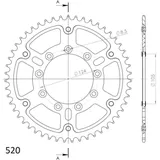 Stealth-Kettenrad Supersprox 520/47Z blau 93314B47
