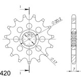 Front Sprocket 420/12t 94119A12