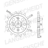 Front Sprocket Supersprox 520/15t 94316-15