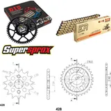 Kettensatz Stahl für: DINLI Helix 50 00-04/T-Rex 50 00-04/H 13-32-090 DID428NZ(G&B) Clip