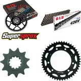 Chain Kit - Steel - for: MALAGUTI XTM 50 03-13 11-48-130 DID420V Clip