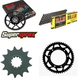 Chain Kit - Steel - for: PEUGEOT XPS Supermoto Top Road 50 [6 13-52-130 DID420D Clip
