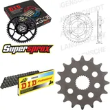 Kettensatz Stahl für: APRILIA AF1 125 Replica 88-90 16-36-106 DID520 Clip
