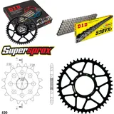 Kettensatz Stahl für: APRILIA ETX125 99-00 16-45-110 DID520VX3 Clip