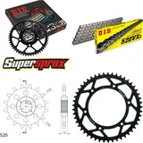 Chain Kit - Steel - for: APRILIA Moto 6.5 Starck 95-00 16-49-108 DID520VX3 rivet Chain Kit - Steel - for: APRILIA Moto 6.5 Starck 95-00 16-49-108 DID520VX3 rivet