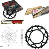 Kettensatz Stahl für: APRILIA Moto 6.5 Starck 95-00 16-49-108 DID520ZVM-X(G&G) Endlos
