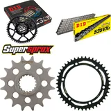 Kettensatz Stahl für: APRILIA ETV1000 Caponord Rally Raid 0 16-45-112 DID525VX3 Niet