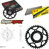Kettensatz Stahl für: CAGIVA Cruiser 125 87-89 14-39-112 DID520VX3 Endlos