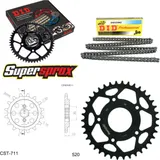 Chain Kit - Steel - for: CAGIVA Mito 125 Evolution 2 00-04 14-38-112 DID520NZ Clip