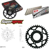 Kettensatz Stahl für: CAGIVA Mito 125 Evolution 2 00-04 14-38-112 DID520ZVM-X(S&S) Niet