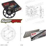 Chain Kit - Steel - for: CAGIVA W8 125 92-93 13-44-108 DID520ZVM-X rivet