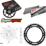 Kettensatz Stahl für: CAGIVA T4 350 E 87-92/T4 350 R 87-92/ 16-42-110 DID520ZVM-X Endlos