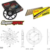 Kettensatz Stahl für: CAGIVA W16 600 93-94 16-44-116 DID520VX3(G&B) Clip