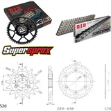 Chain Kit - Steel - for: CAGIVA W16 600 93-94 16-44-116 DID520ZVM-X rivet