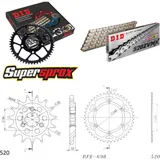 Kettensatz Stahl für: CAGIVA W16 600 93-94 16-44-116 DID520ZVM-X(S&S) Niet