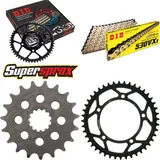 Kettensatz Stahl für: TRIUMPH Daytona 955 I [5 x Ø10.5] 02-02 19-44-106 DID530VX3(G&B) Niet