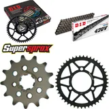 Chain Kit - Steel - for: HONDA MT50 S 80-82 13-45-108 DID420V Clip