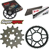 Kettensatz Stahl für: HONDA MTX50 S [DE] 83-84 14-47-122 DID420V Clip