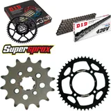 Chain Kit - Steel - for: HONDA CRF80 04-09/XRR80 85-85 14-46-110 DID420V Clip